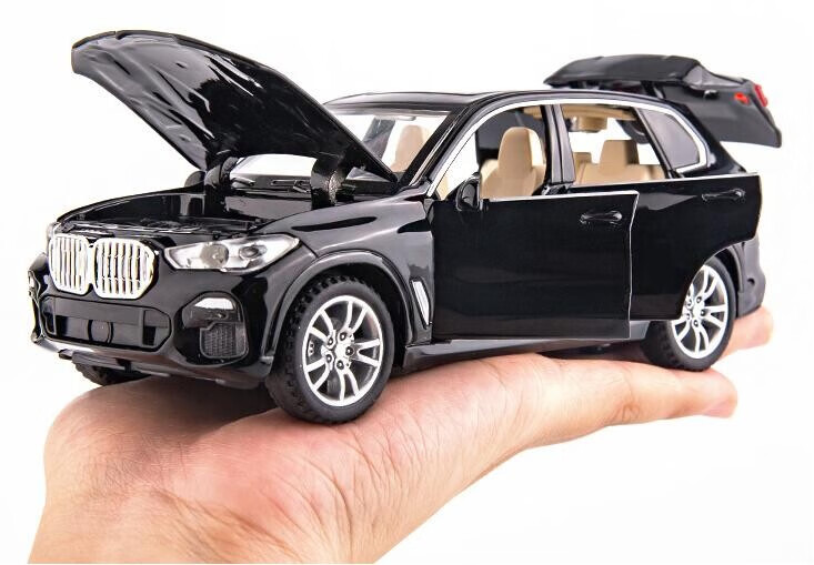 132仿真宝马x5合金车模带灯光音效儿童玩具车模甄萌白色