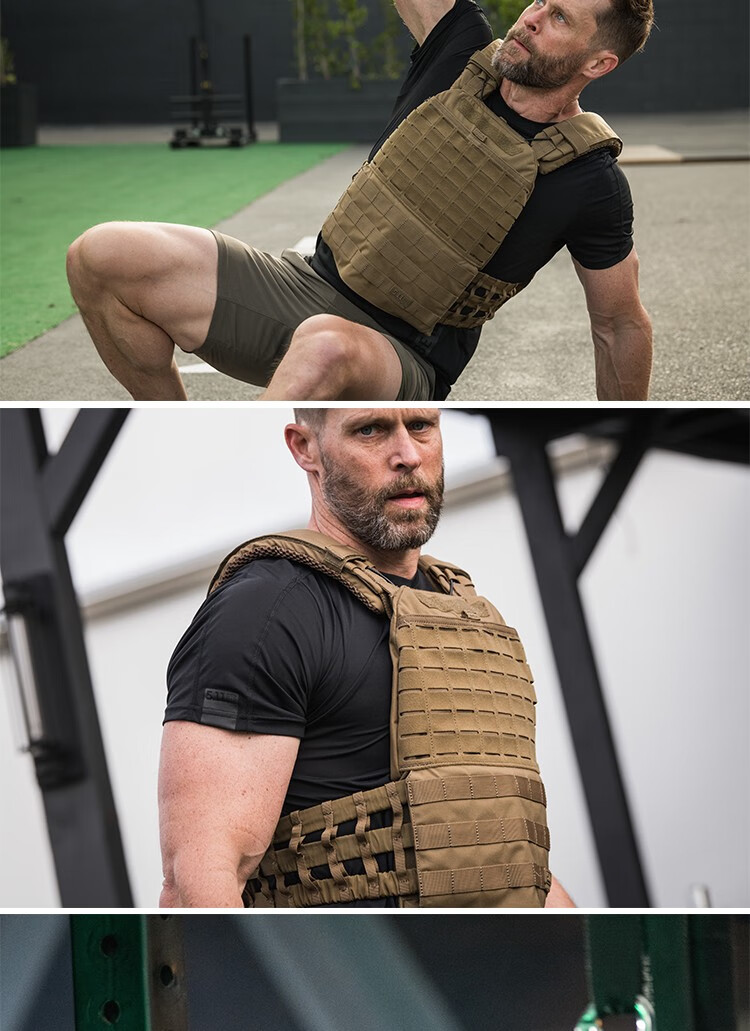 511战术防护背心crossfit维京运动体能训练负重耐磨马甲男56100黑色