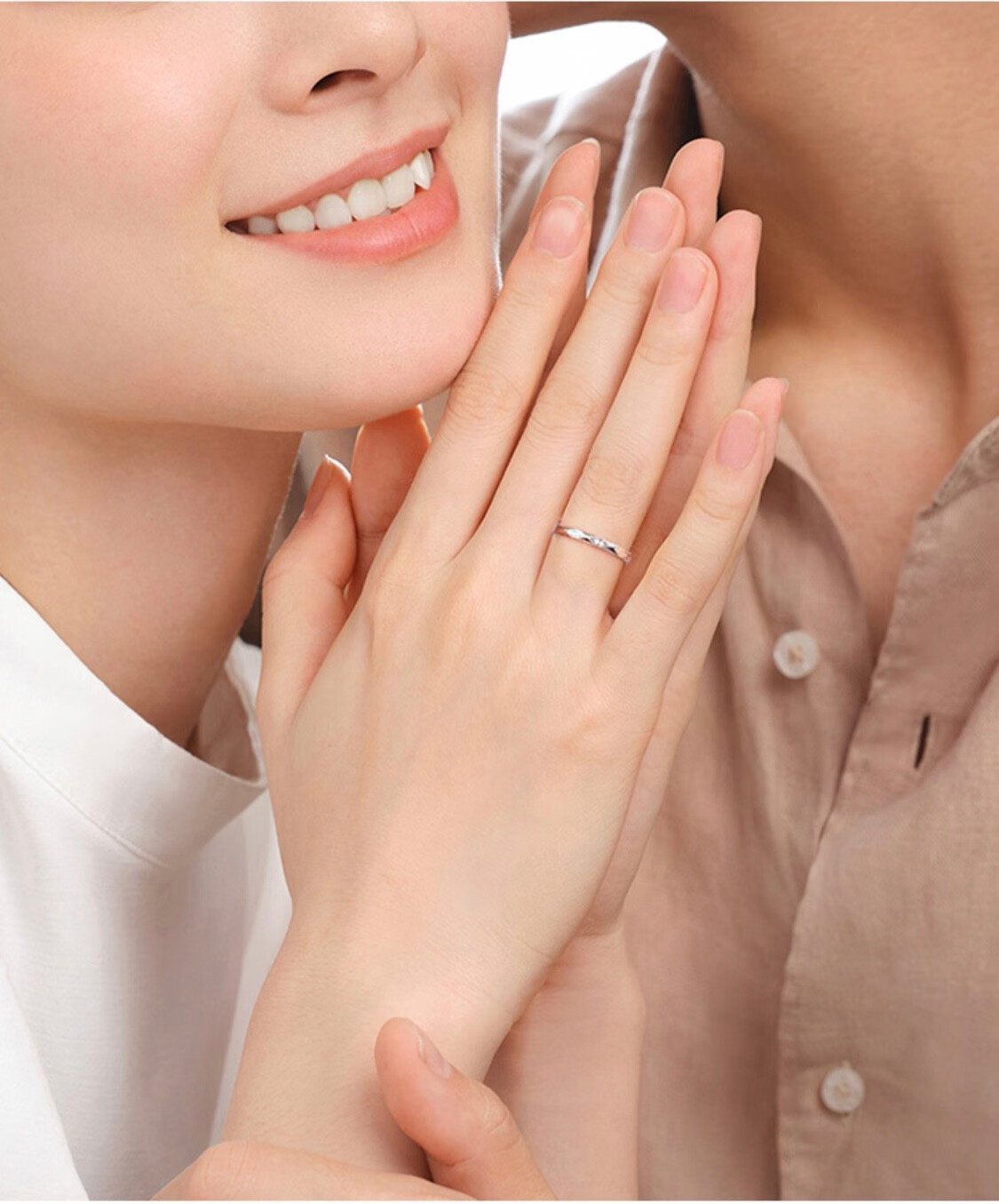 法卡曼facaman品牌情侣戒指一对开口对戒男女婚戒钻戒送情人节礼物