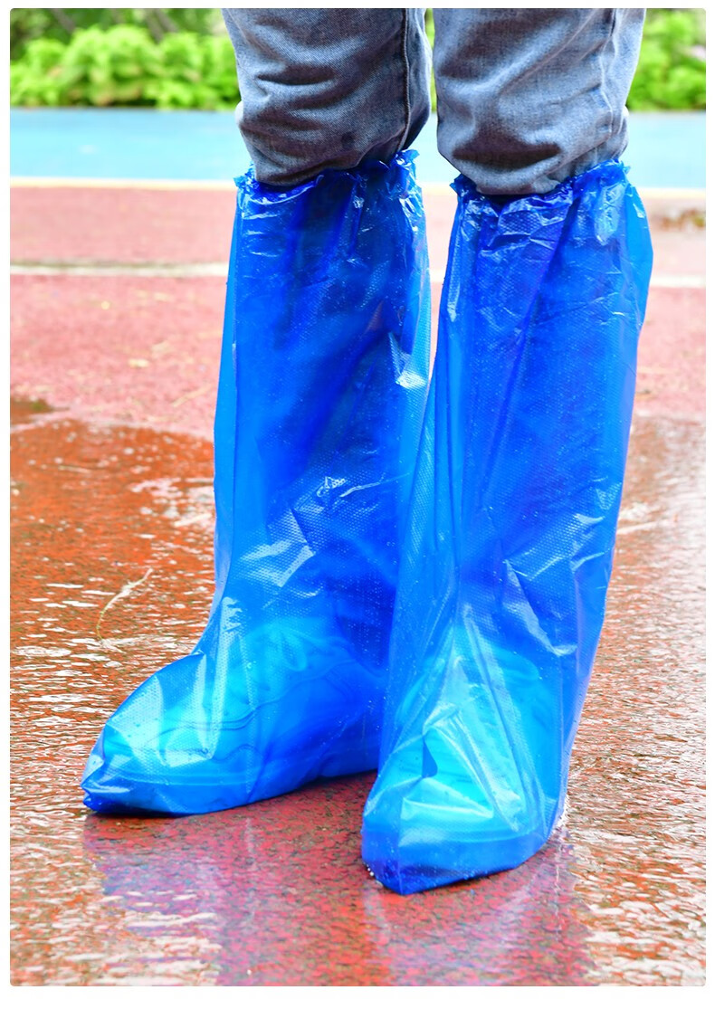 亮朵高筒防水鞋套一次性防雨鞋套雨靴徒步防滑防沙脚套户外男女雨天