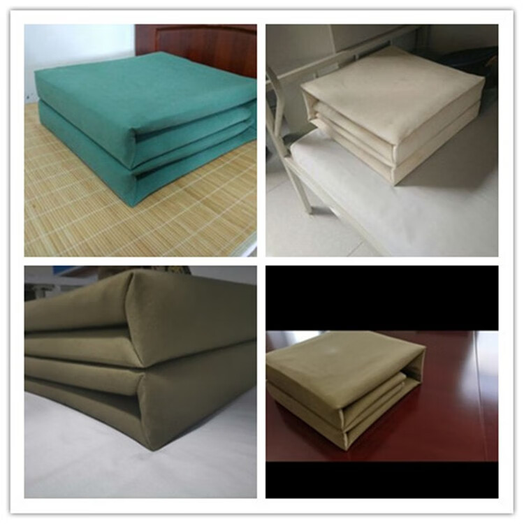 军绿色白色加厚叠被子帆布豆腐块军i被硬帆布薄软帆布叠被神器晋范
