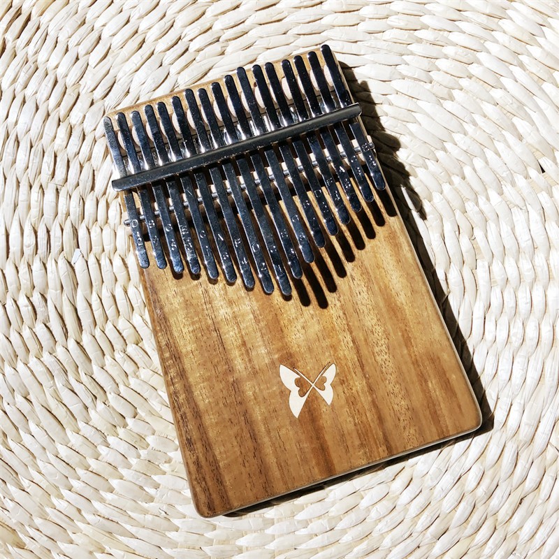 kalimba花瓣复古拇指琴卡林巴琴卡巴林定制浮雕diy乐器双层键花瓣