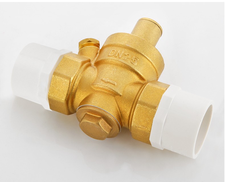 家奕凯jyk黄铜pvc减压阀全铜家用自来水水管热水器净水器稳压调压阀4