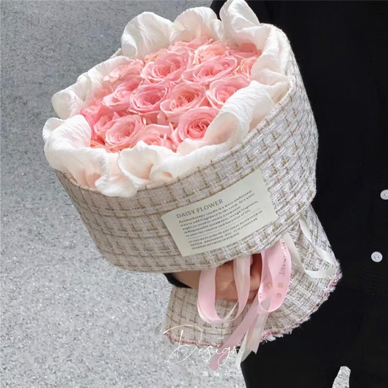 两小时达网红小香风花束玫瑰花鲜花速递同城配送北京上海广州闺蜜生日