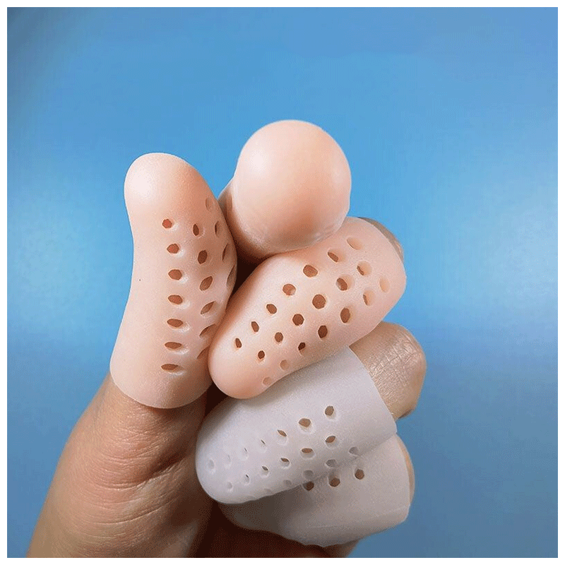 优凡优品假手指套残疾人新款带孔硅胶手指套保护手指透气手写i48s白色