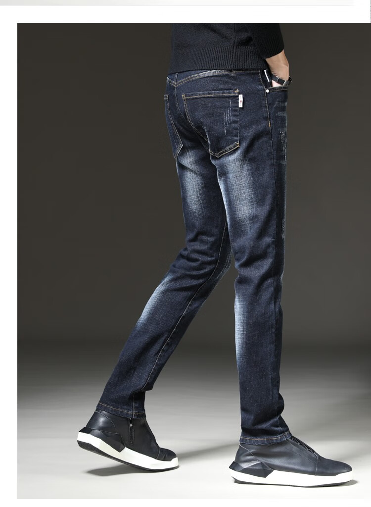 两条装牧缘初牛仔裤男潮流裤子男弹力直筒宽松2022春季夏季新款男裤