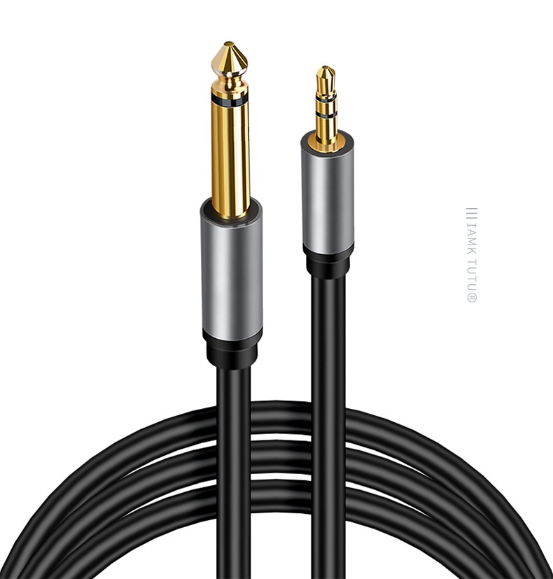 iamktutu35转65音频线65mm转35mm大三芯转接头aux手机笔记本电脑声卡