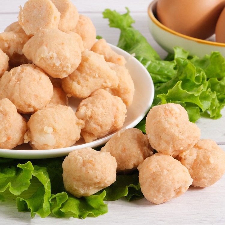 正大鸡肉丸雪莲胡萝卜调理鸡丸东北烧烤肉串火锅健身鸡肉丸子cp食品