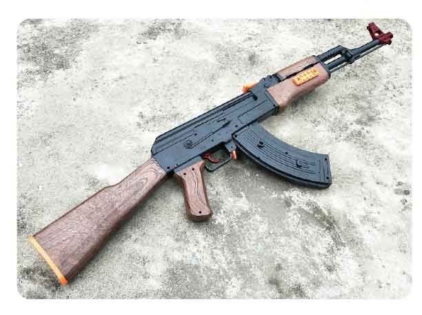 ak47儿童玩具枪下供弹电动连发基宇联创 cs和平精英绝地求生吃鸡模型