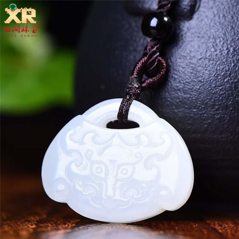 旭润珠宝天然和田玉吉祥兽吊坠优雅时尚高雅大气自戴