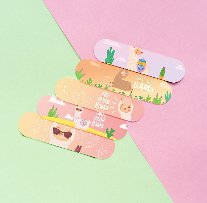 众舒健儿童卡通创可贴创口贴无菌透气可爱卡通图案独立包装10片装10