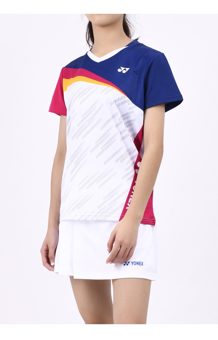 尤尼克斯yonex运动服短袖女新款yy团购休闲运动t恤训练排汗羽毛球服女