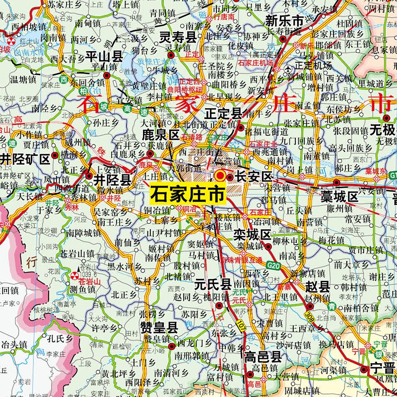 2022年新河北省地图政区地形交通11米08米无杆贴图