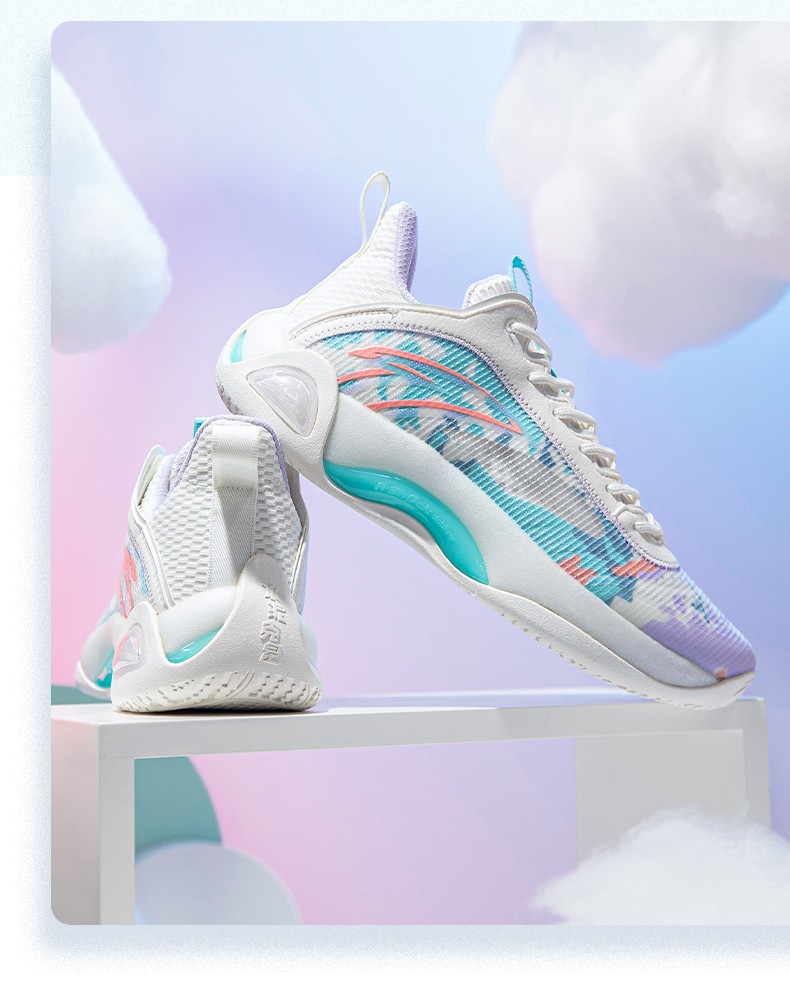 水泥泡泡2代安踏篮球鞋男2022夏季新款水泥克星实战缓震运动鞋2安踏白