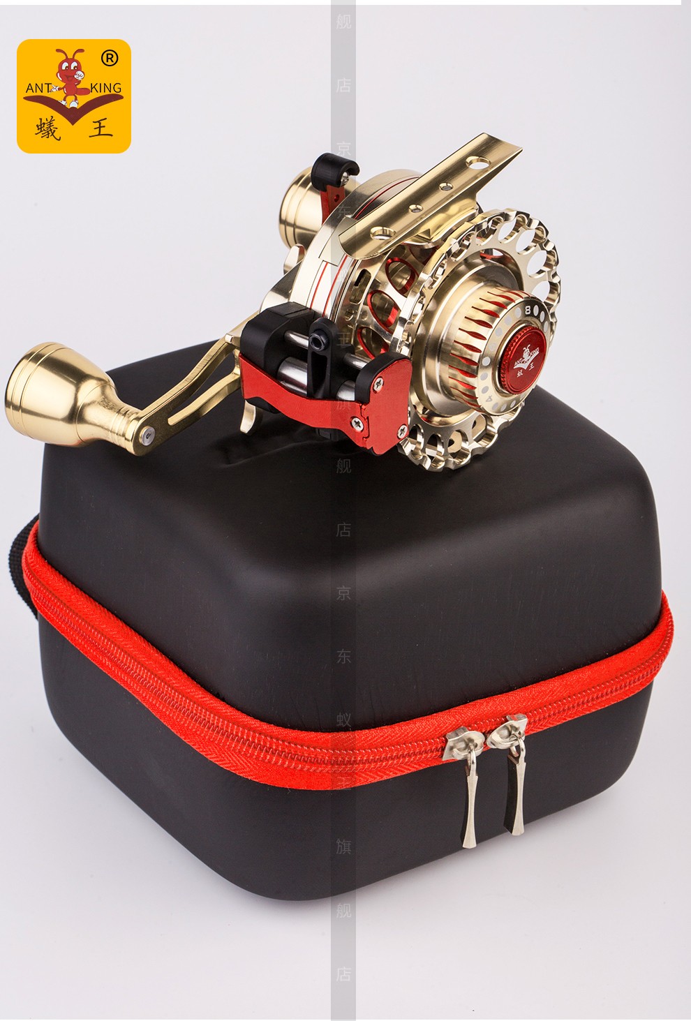 蚁王筏钓轮ra7d雷霆带磁力缓降带泄力微铅轮全金属筏竿伐钓轮阀钓轮
