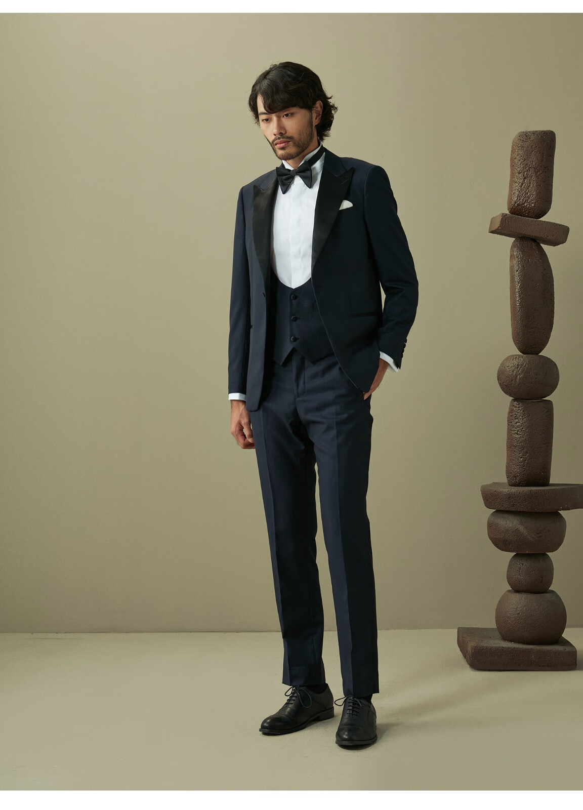 hany塔士多意大利guabello西服男套装结婚新郎婚礼礼服男士西装图亚特