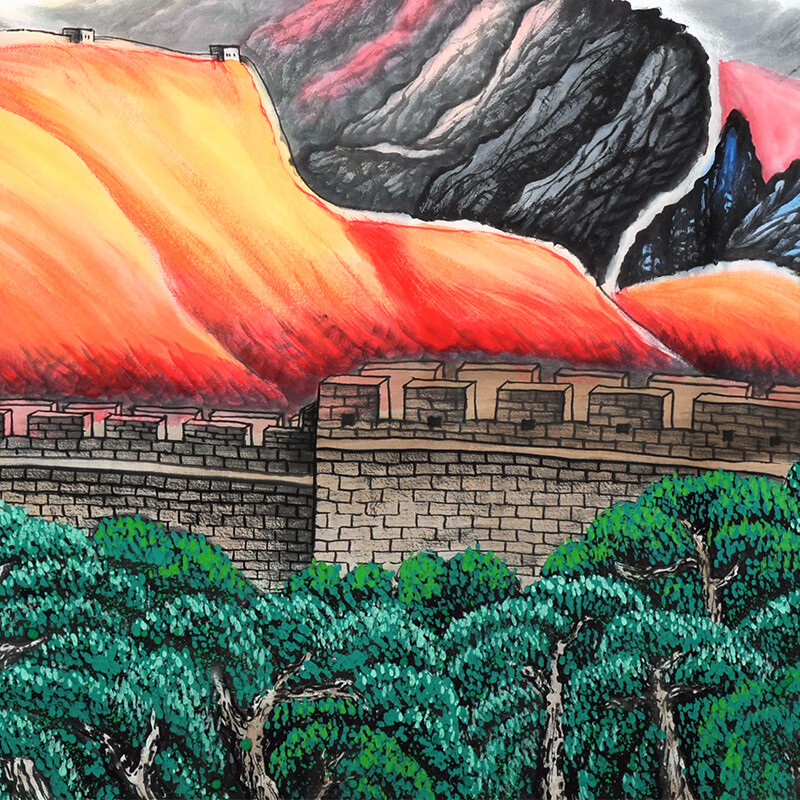 中美协会员 雷鸣i东【金山岭晨光】a2808【图片 价格 品牌 报价】