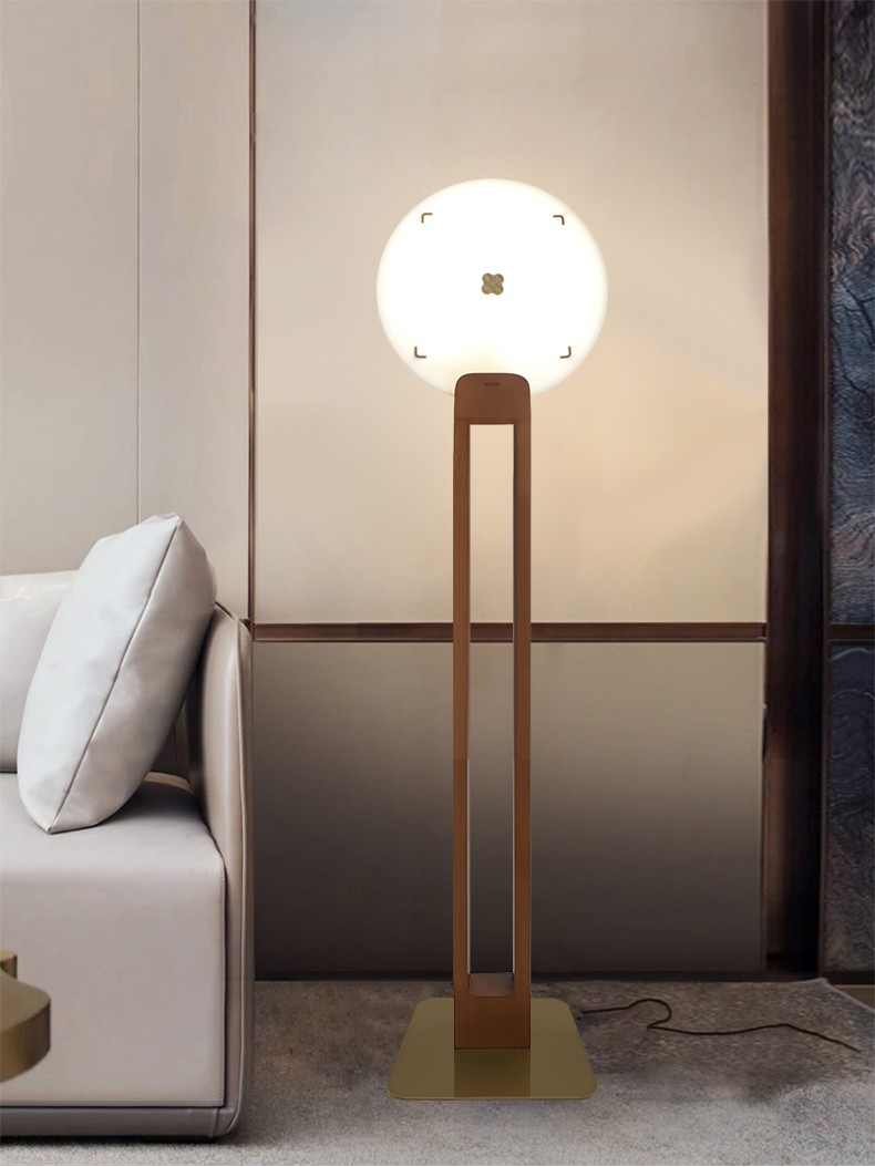 飞利浦落地灯明清古典客厅餐厅灯书房卧室灯盘韵落地灯30894盘韵