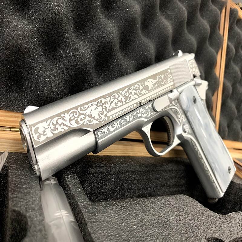 战鹰zy2模型m1911金属玩具枪仿真模型枪1105军迷收藏冷媒动力zy1zy238