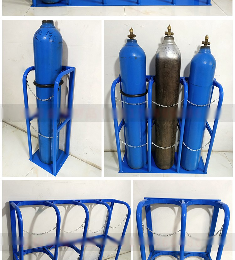 加厚氩气瓶支架钢瓶固定架40l气瓶防爆架子10l瓶氧气防倾倒安全架 8-1