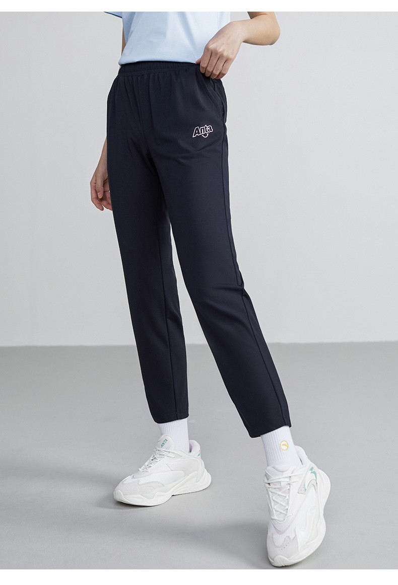 商场同款安踏女裤运动裤2022夏季新款km系列沙滩排球联盟女针织九分裤