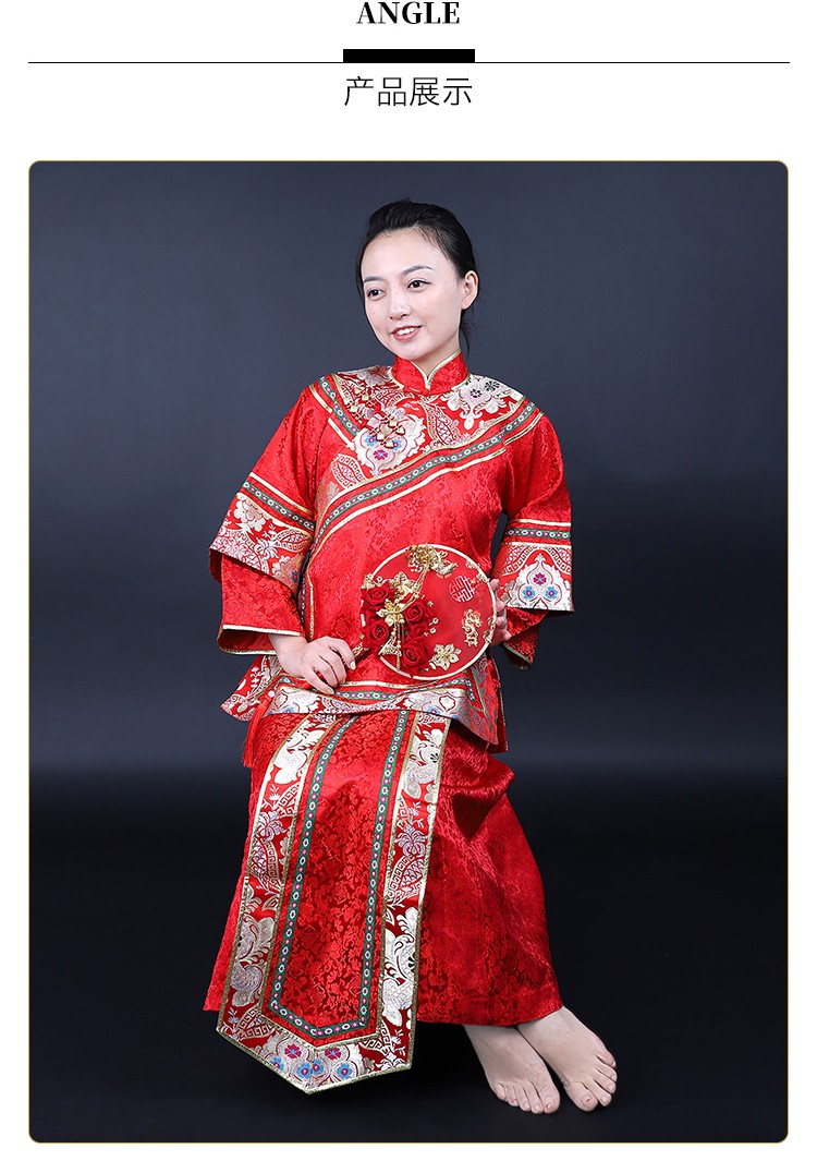 瑞蚨祥秀禾服新娘 2022新款中式婚纱结婚礼服 古装旗袍婚礼服嫁衣