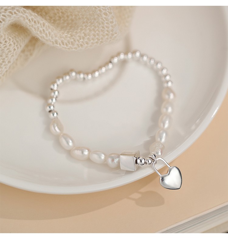 克拉苏(crassus) 爱心珍珠手链女新款轻奢复古时尚高级感手链生日礼物