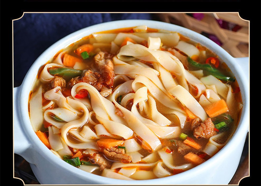 陈村河粉非油炸方便速食米粉免煮即食酸辣麻辣红烧排骨味广东宽粉袋装