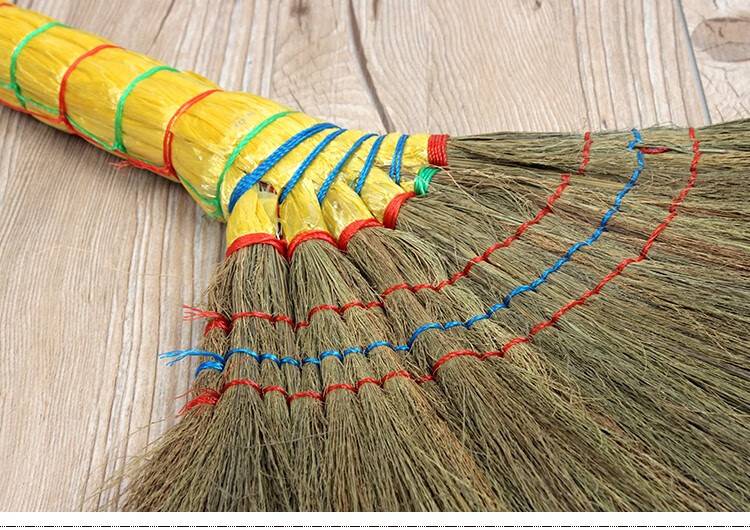 手工编织芒草扫把扫帚家用天然植物凤尾草扫把条帚软毛扫地笤帚八钉