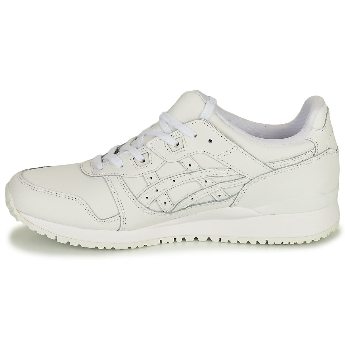 亚瑟士时尚运动板鞋球鞋低帮圆头白色春秋季新款舒适平底系带小白鞋