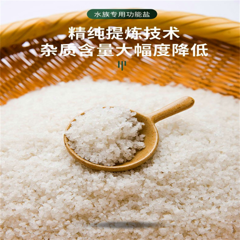 海盐鱼缸专用杀菌盐鱼缸盐消毒养鱼海盐抗菌净化水质丰年虾孵化盐 10