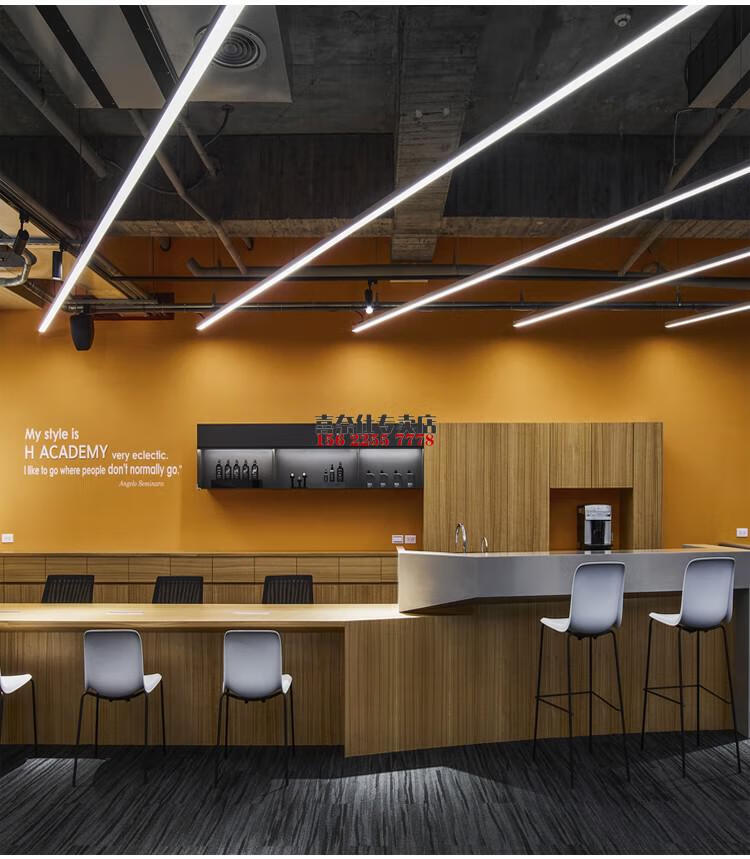 办公灯led长条灯方通专用吊顶灯超市健身房造型条形灯办公室吊灯90x