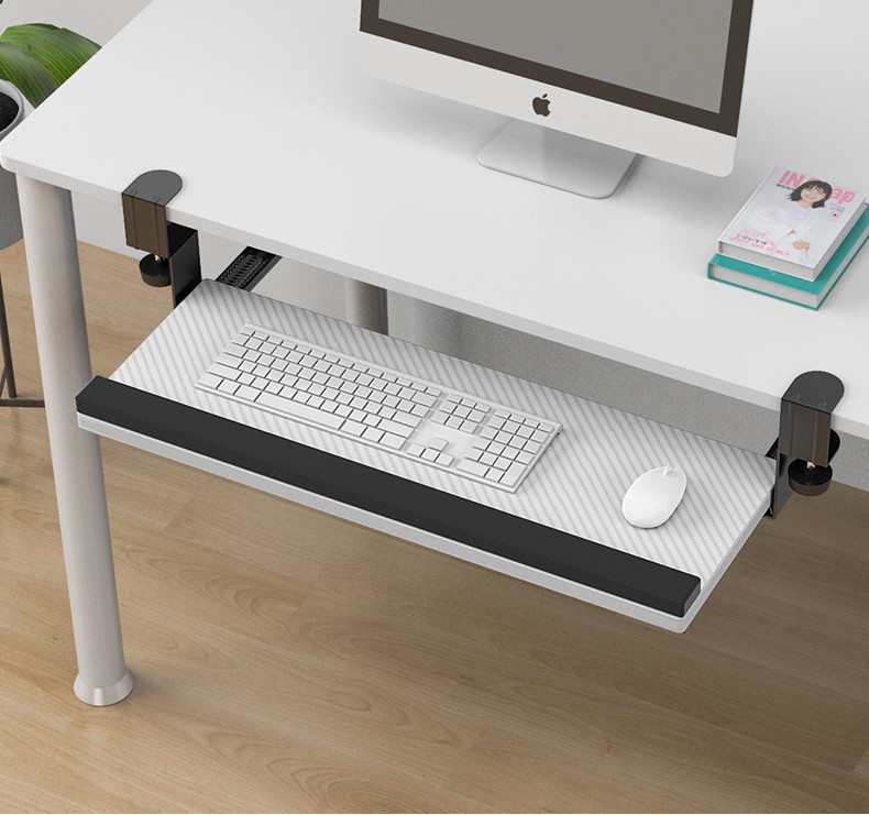 壹巢键盘托架免打孔键盘架托电脑桌键盘支架子办公书桌键盘托盘人体工