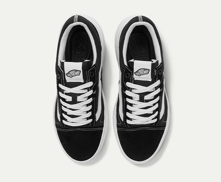 vans范斯官方 old skool overt cc高街风厚底男女板鞋运动鞋 黑色
