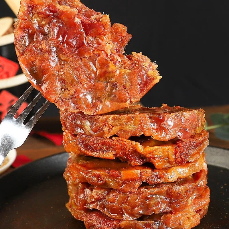 晨臻青岛脂渣饼猪油渣猪肉干五花肉即食小吃解馋零食脂渣特产肉饼84g
