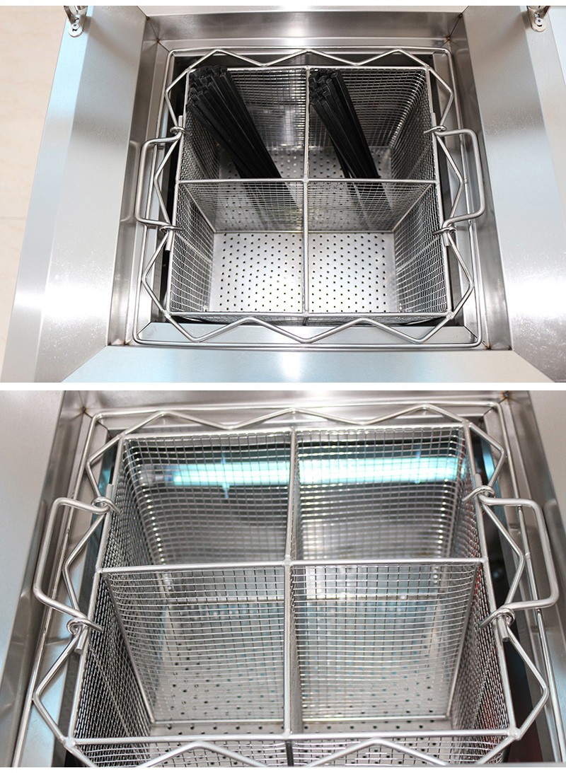 博朗晴 商用筷子消毒机新款小型台式不锈钢循环热风全自动烘干机灭菌