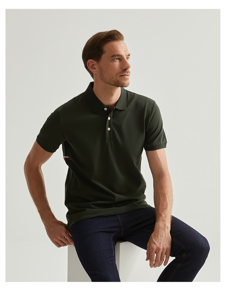 商场同款danielhechter丹尼爱特新款夏季男士全棉舒适休闲短袖polo衫