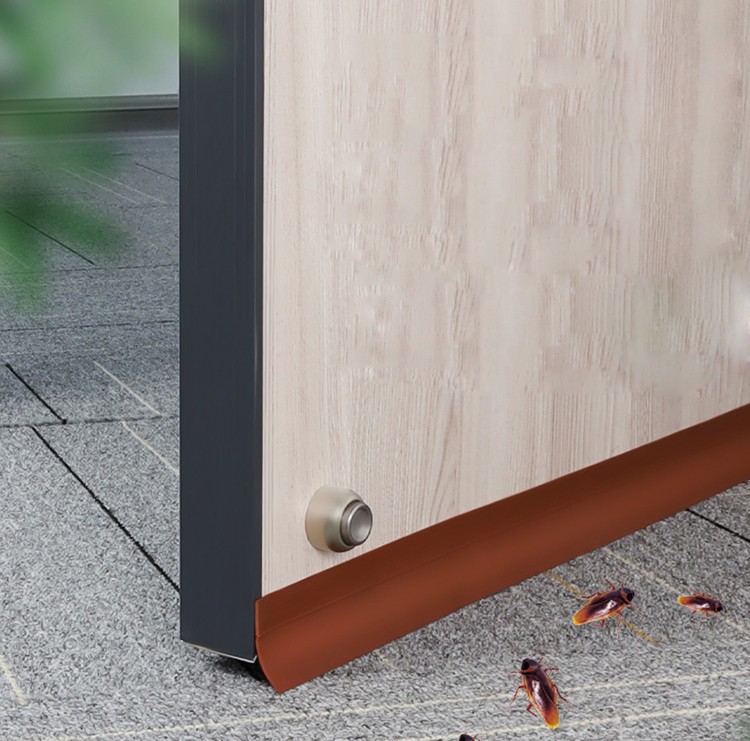 兰衍门下边挡风条门缝密封条门底侧面贴缝遮挡塞堵门底灰色6米卷35mm