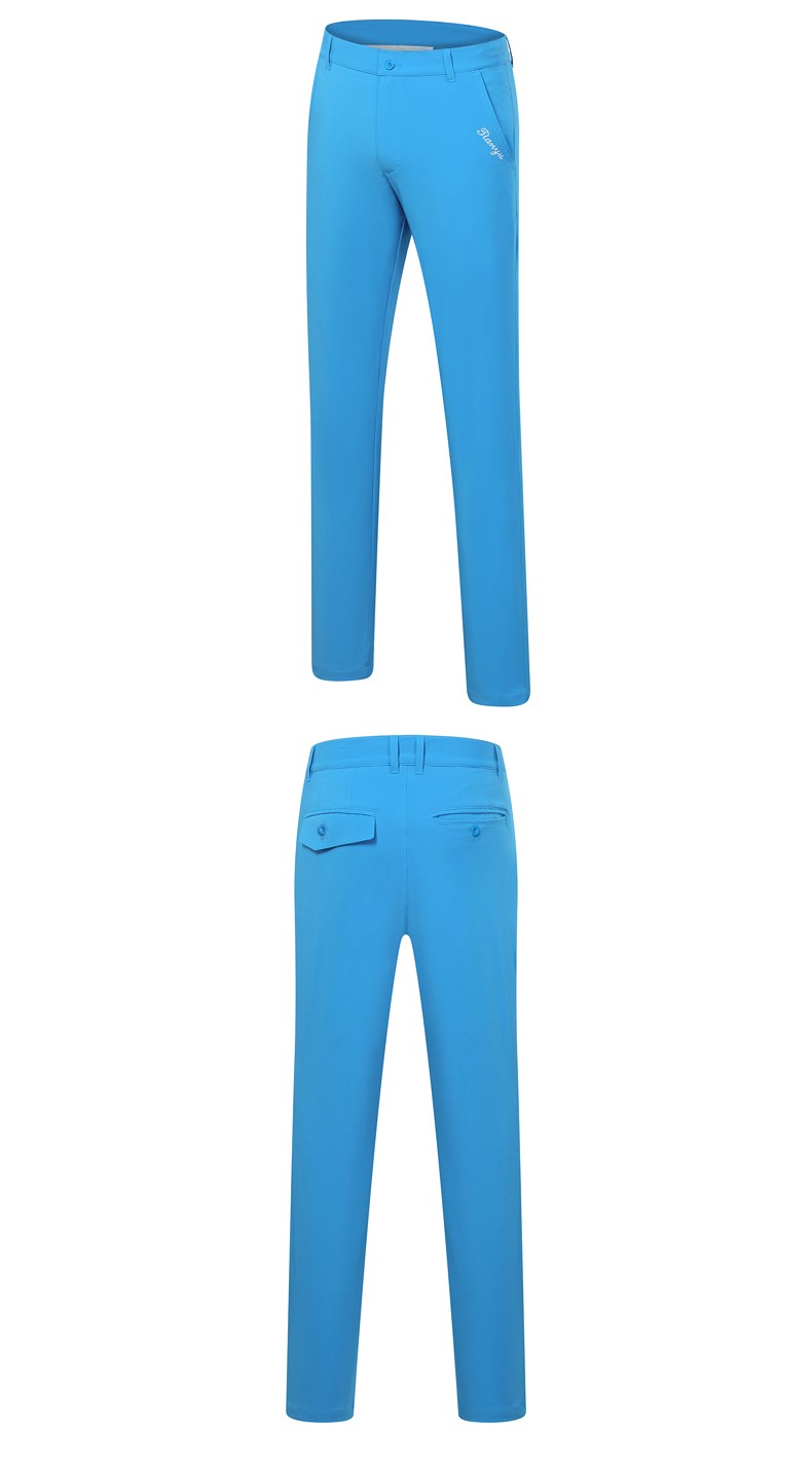 诺诗登rouhildy高尔夫裤子男士夏季薄款长裤修身直筒球裤服装休闲运动