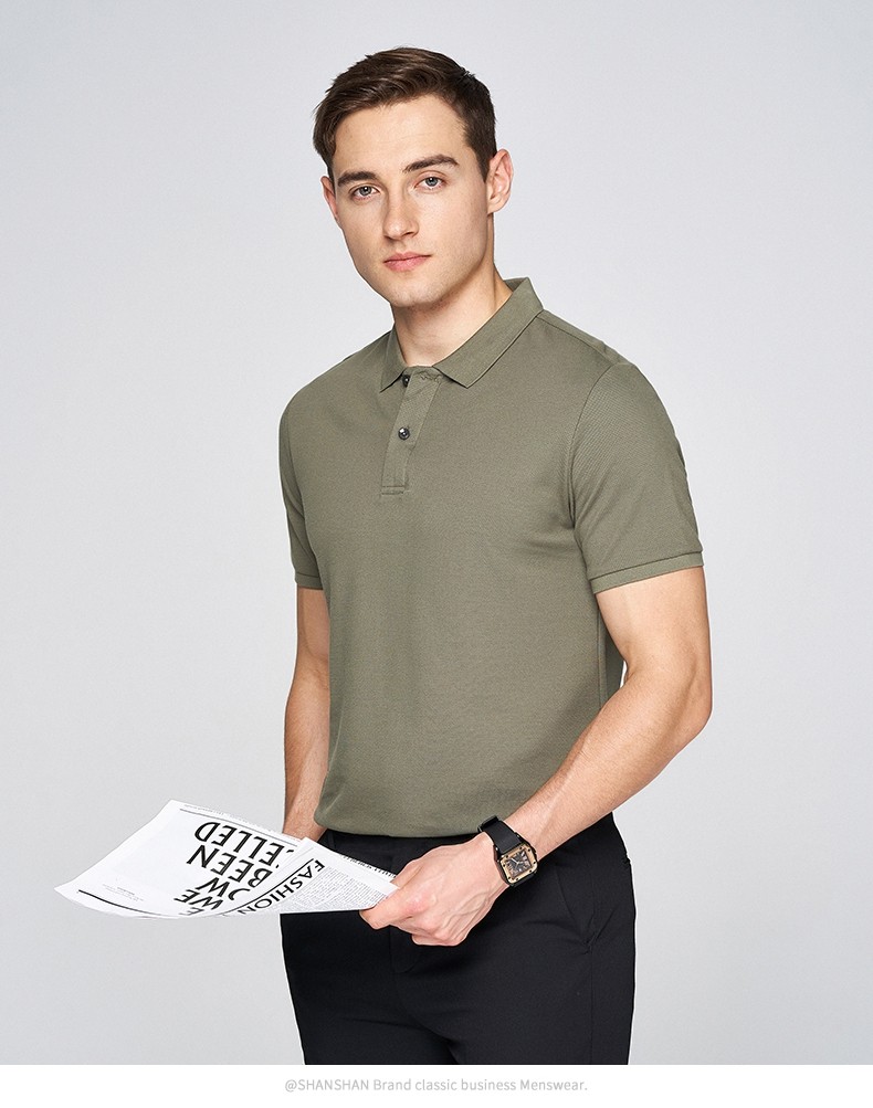 杉杉男装shanshant恤男夏季货品t恤短袖t恤衫男棉弹t恤ssmmsj8927深灰