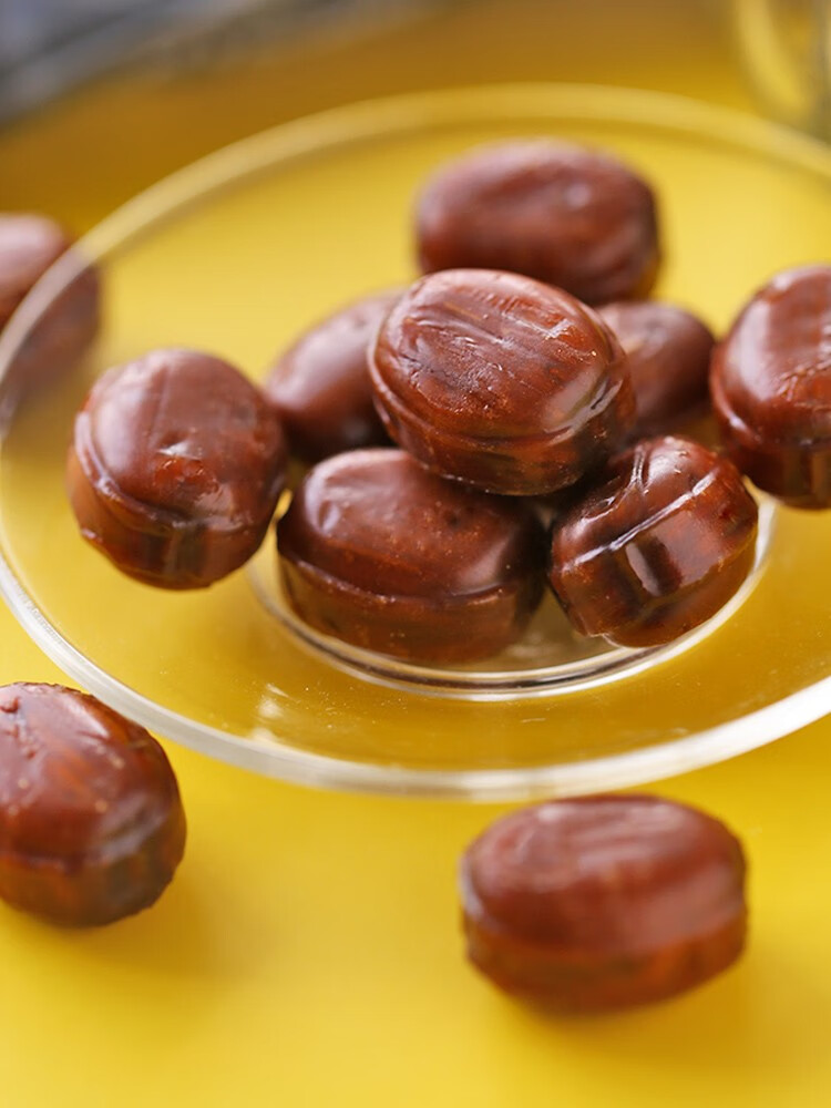 日本进口糖果ribon理本冲绳黑糖糖果直火黑糖饴夹心硬糖零食品黑糖