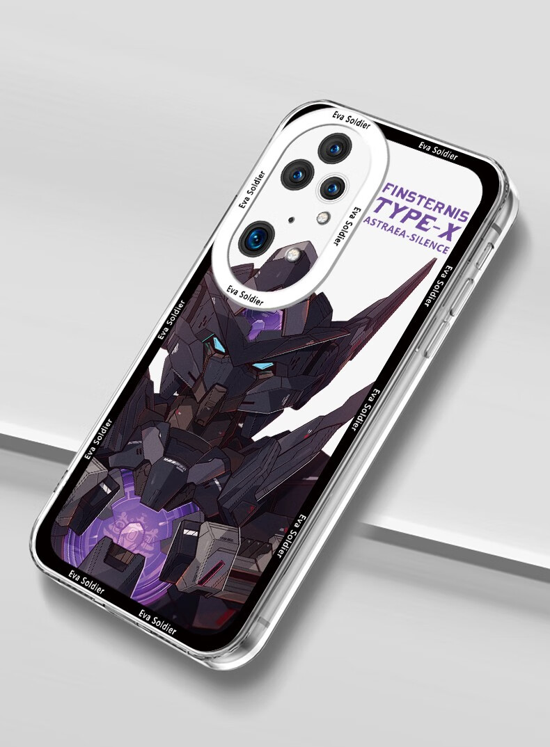 彩进 华为p50/50e/鼎桥p50手机壳5g高达机甲半透明硅胶p50pro全包防摔