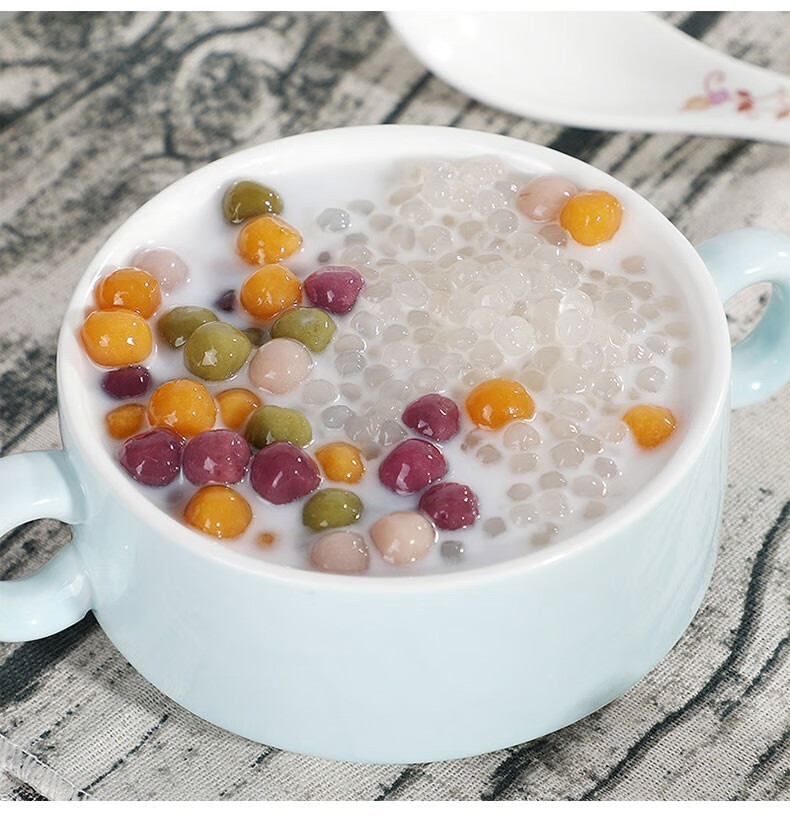 台馔冷冻小芋圆芋泥奶茶店专用3种口味(紫薯,地瓜,芋头)芋圆成品烧