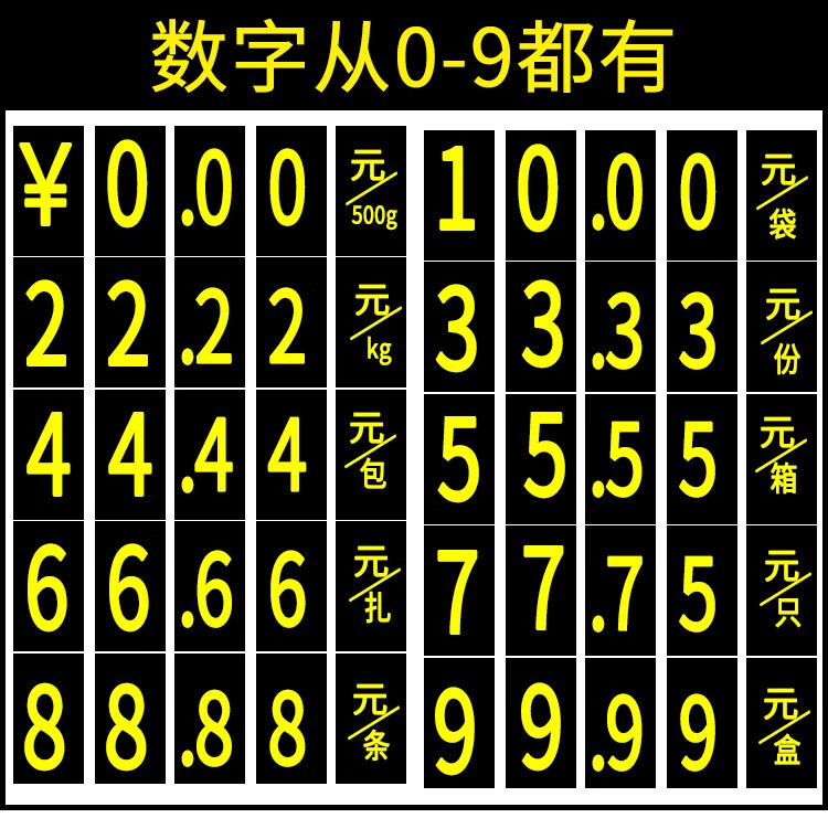 超市手写可擦写两栏三栏数字价格牌生鲜猪肉海鲜水产吊牌挂式标价牌