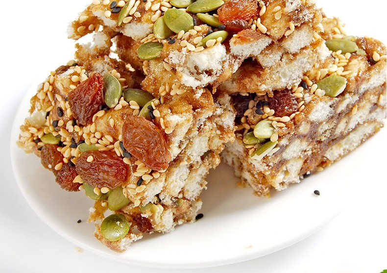 山药坚果沙琪玛整箱无蔗糖木糖醇苦荞零食坚果沙琪玛老人食品糕点点心