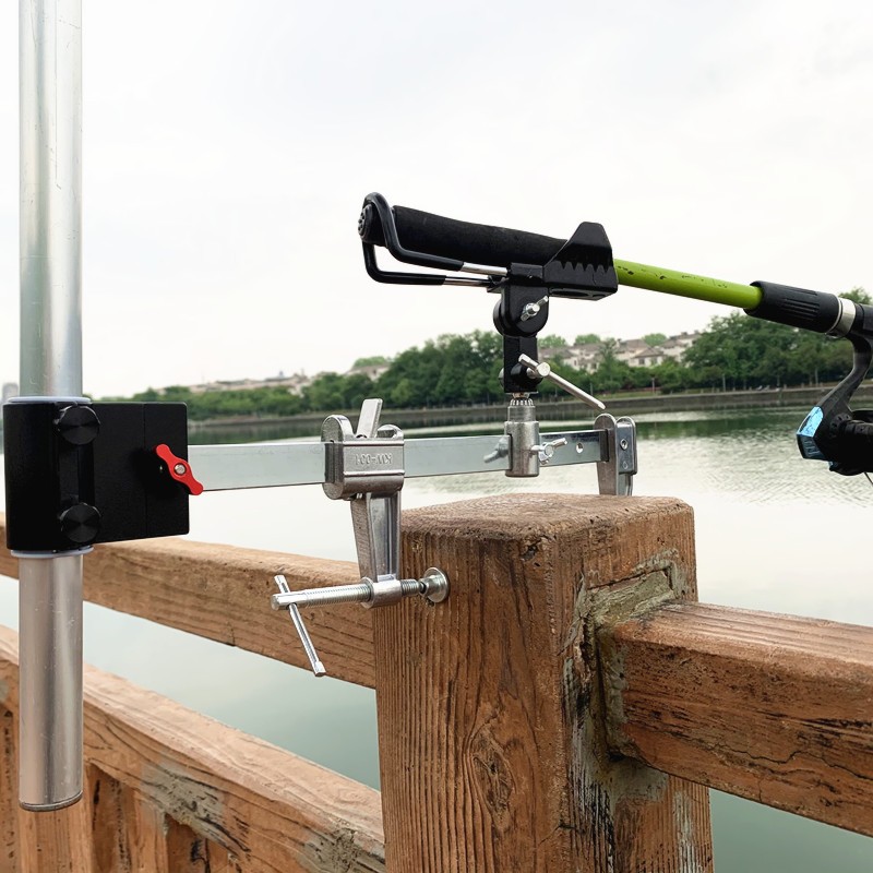 桥钓伞架钓鱼支架多功能全金属万向炮台鱼竿架杆渔具户外用品伞架大