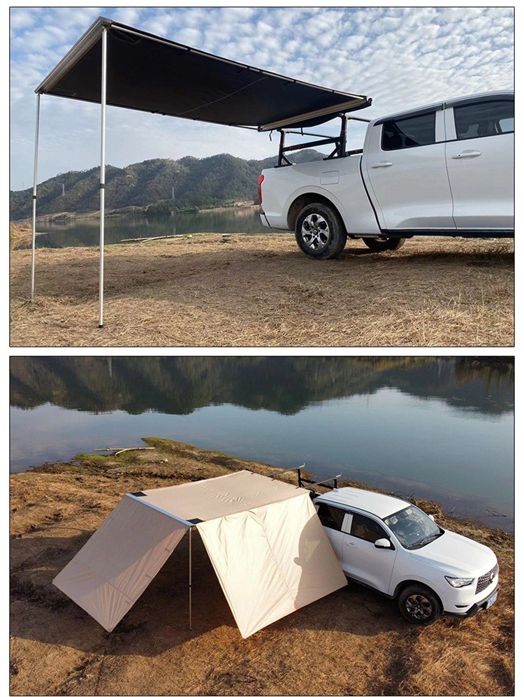 自驾户外车顶天幕汽车侧边帐篷车载帐篷车顶遮阳棚遮阳伞蓬防晒 2×2.