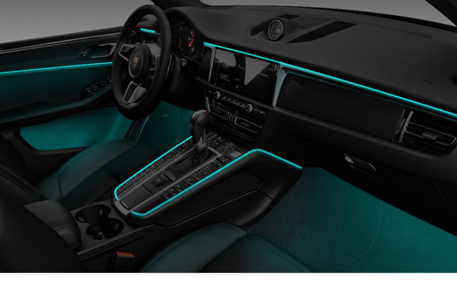 国 适用保时捷氛围灯macan 帕拉梅拉718卡宴改装车内饰led喇叭气氛灯