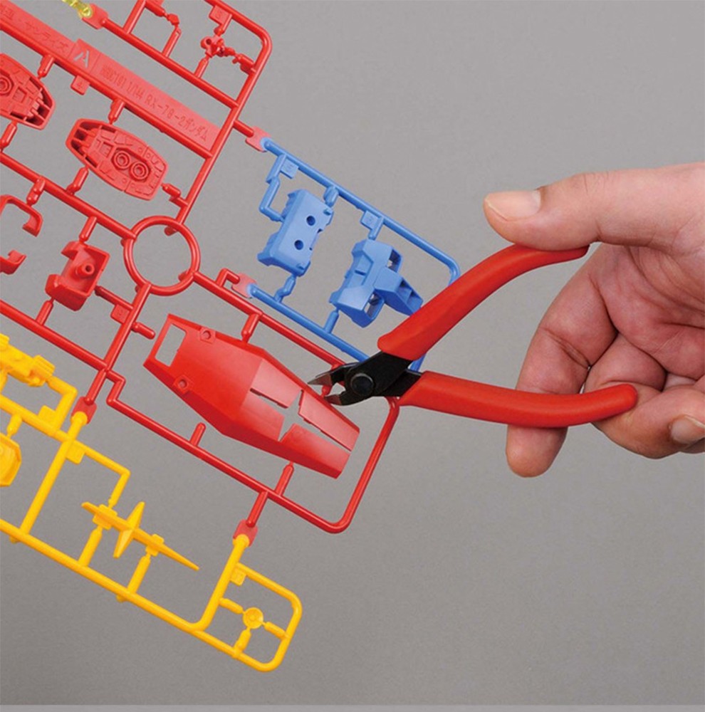 万代高达模型专用工具基础水口钳斜口钳红白蓝薄刃剪钳拼装钳子入门级