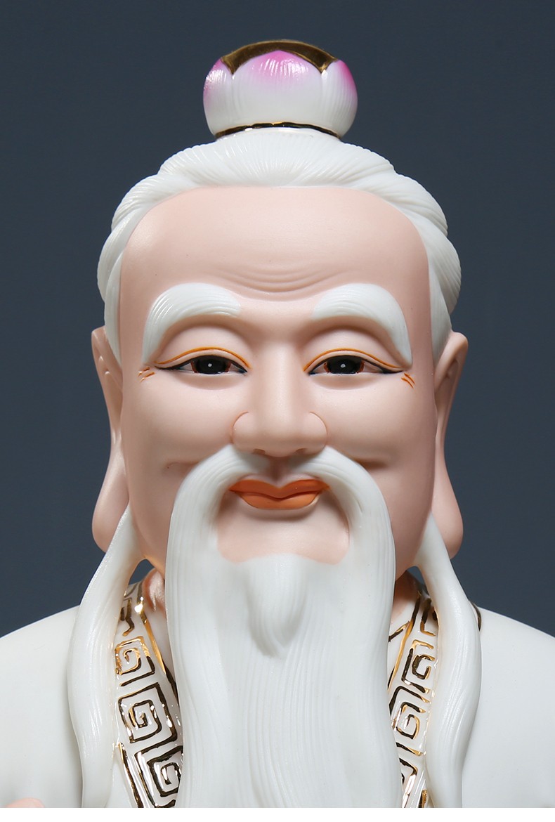 微美陶瓷16吋太白金星描金供奉摆件太白金星描金16吋